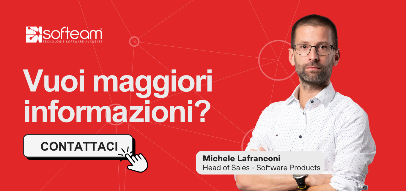 Call to action per maggiori informazioni con commerciale Softeam